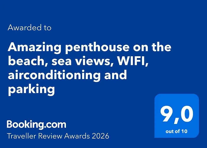 Appartement Amazing Penthouse On The Beach, Sea Views, Wifi, Airconditioning And Parking